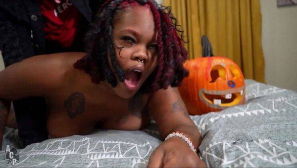 Big Tits Brattty Bae and Siren Nudist Get Fucked by Clown in Halloween Threesome - veryfreeporn.com on pornogates.com