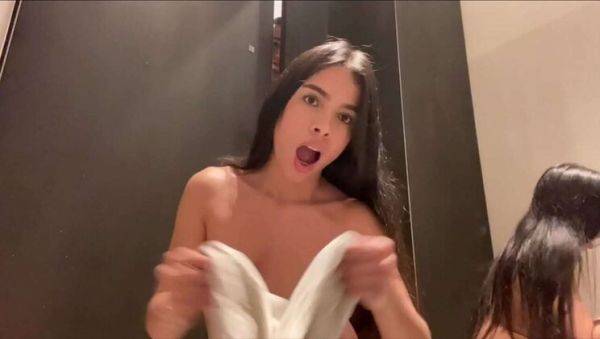 Latin Babe Marianamx Caught Jerking Off in Store Fitting Room - xxxfiles.com on pornogates.com