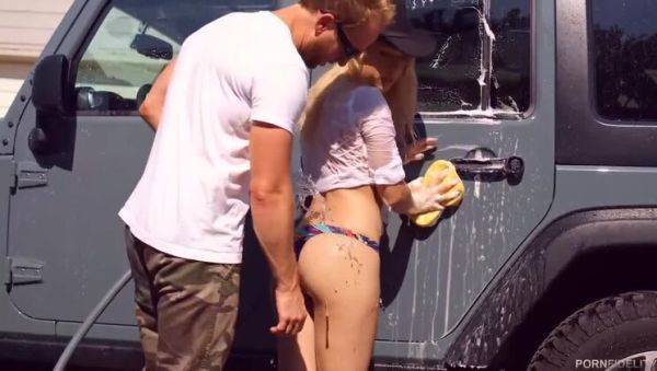 Goldie's Bubble Butt Car Wash - Creampie with Ryan Madison - veryfreeporn.com on pornogates.com