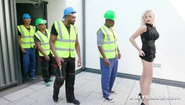 Blonde Nympho Takes on Black Studs - porntry.com on pornogates.com