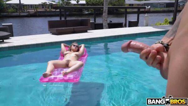 Sunbathing My Large Breasts Resulted in Hot Sex - Lena Paul with Tyler Steel - porntry.com on pornogates.com