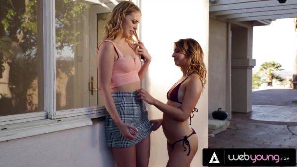 Sorority Babes Kristen Scott And Arya Fae Have Intense Pussy Eating Foursome During Spring Break - videomanysex.com on pornogates.com