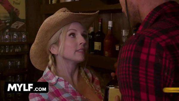 MILF Christie Stevens Rides Big-Cocked Cowboy in Saloon - Mylf Labs - veryfreeporn.com on pornogates.com