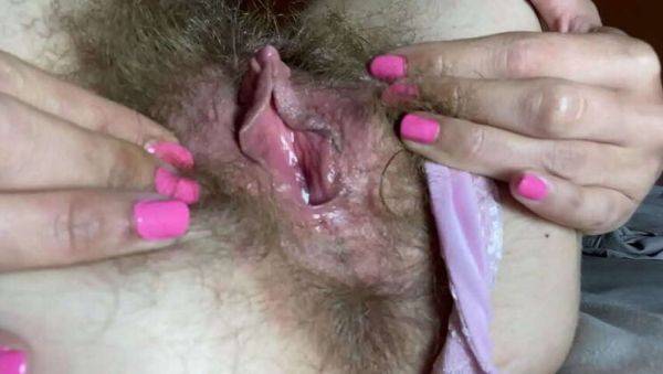 Amateur Blonde with Hairy Pussy and Big Clit Experiences Intense Orgasm - veryfreeporn.com on pornogates.com