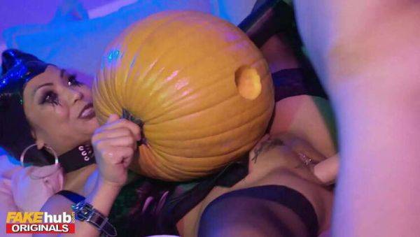 Asian Cutie Polly Pons at College Halloween Party: Pumpkin Pumping & Intimate Encounter - porntry.com on pornogates.com