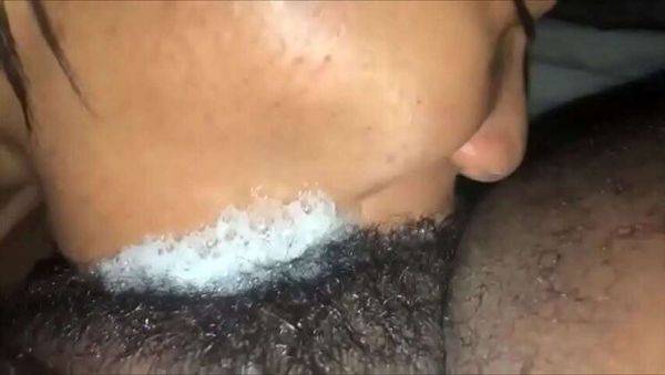 EBONY DEEPTHROAT Messy Oral Cum-Filled Experience (KingPov & Egyptian Blaq) - xxxfiles.com on pornogates.com