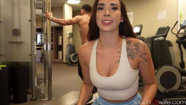 Hot Latin Lady Gaby Ortega Has a X-Rated Encounter at the Hotel Gym - xxxfiles.com on pornogates.com