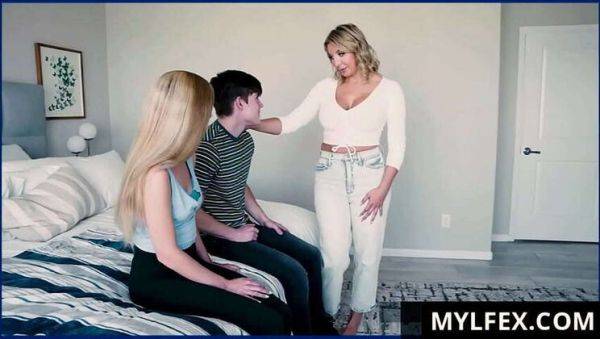 MylfeX: MILF Tutors Steamy Lessons to Her Innocent Stepkids (Featuring Macy Meadows, Sophia Deluxe) - porntry.com on pornogates.com