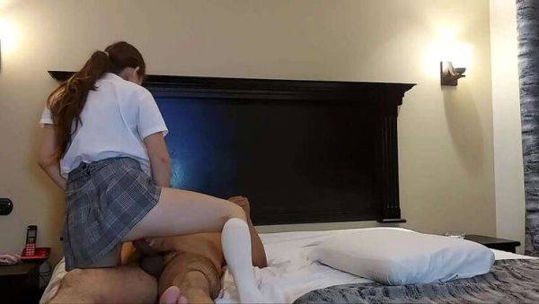 Authentic amateur footage: Old man with a young Latin student! A real 18-year-old teen, petite and skinny, in a student uniform! Not fake, homemade video, featuring natural tits and hot colle - porntry.com on pornogates.com