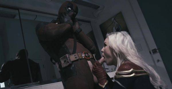 Deadpool tries hot blonde's tight holes after a generous BJ - alphaporno.com on pornogates.com